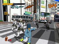 une photo d'Ã©cran de Jet Set Radio sur Sega Dreamcast